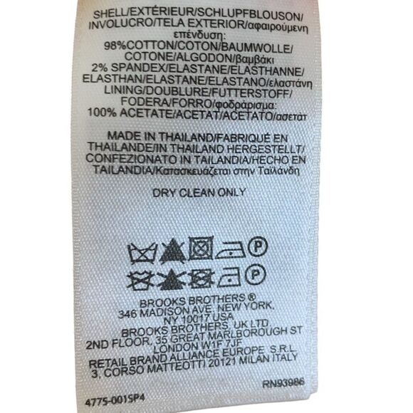 BROOKS Brothers Stretch Cotton Sheath Dress - Picture 7 of 9